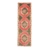 3x10 oriental geometric vintage runner rug,102x323cm