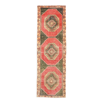 3x10 oriental geometric vintage runner rug,102x323cm