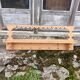 Antique carved wooden wall shelf