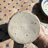 Puisaye stoneware vase with leaf decoration