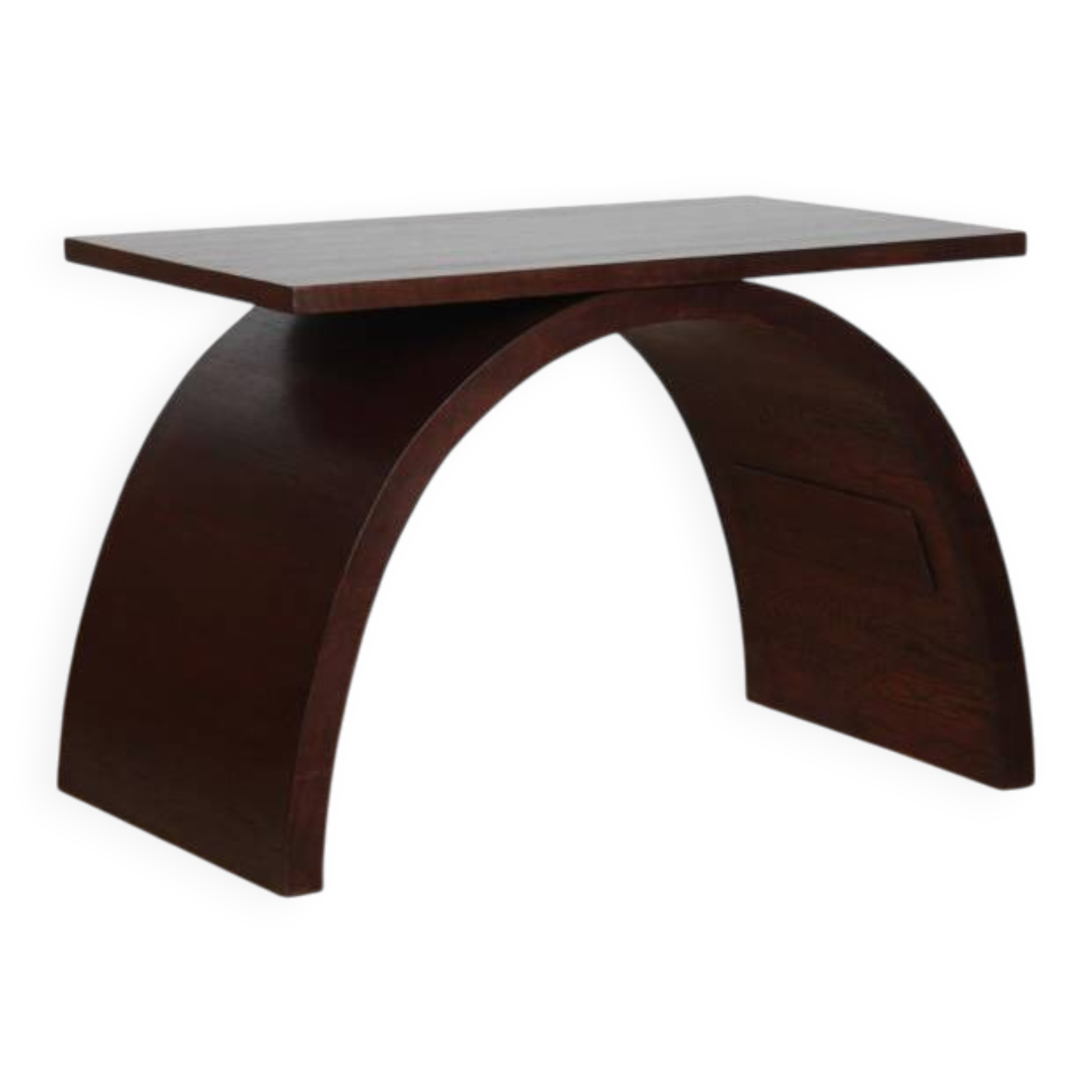 Table basse/d'appoint en chêne, travail français des années 1930