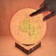 Illuminated world globe Taride 1950s