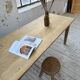 Table de ferme en pin et chêne
