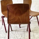 Set of three vintage children's chairs