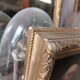 Painting Portrait of an ancient man 19th with gilded wooden frame