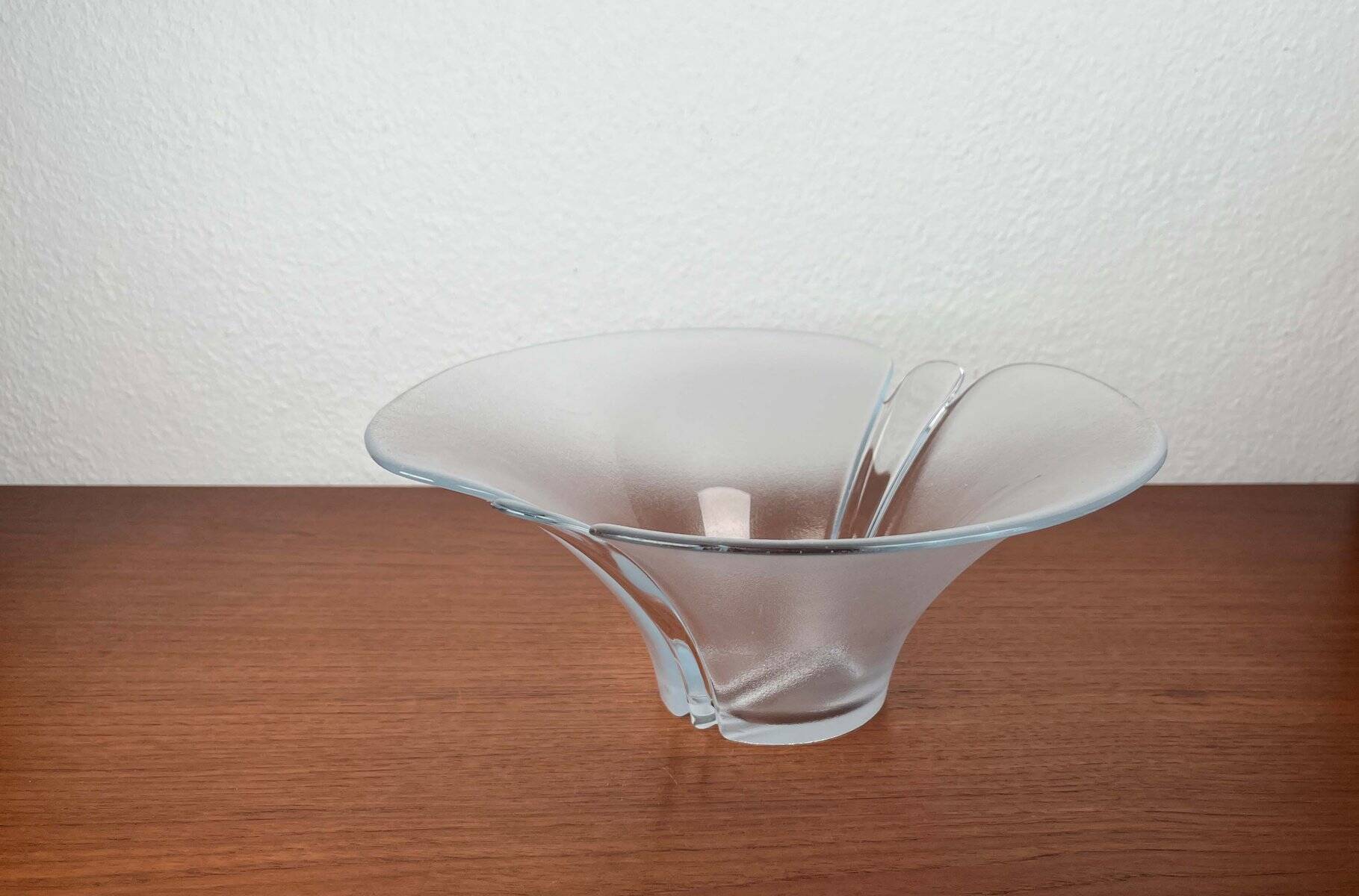 Vintage Danish glass bowl by Holmegaard, 1970s