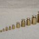 Old box 12 weight flat head brass from 1g to 500g for complete scale
