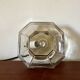 Smoked glass ceiling light ISMOS Italy 1970