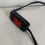 Lampe vintage 1960 bureau Veneta Lumi bleu ciel - 30 cm