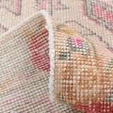 4x7 Red Cream Oriental Vintage Rug, 127x223Cm