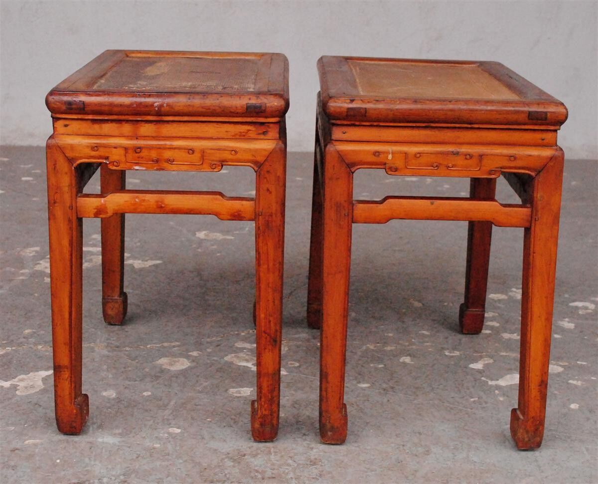 Pair of Chinese regional time stool XIX