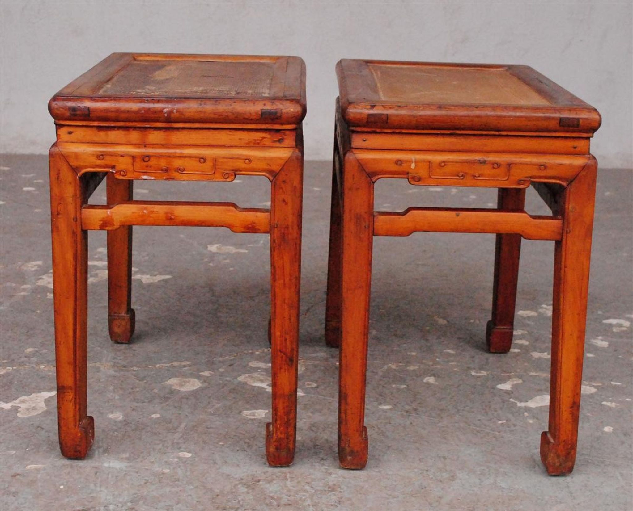 Pair of Chinese regional time stool XIX