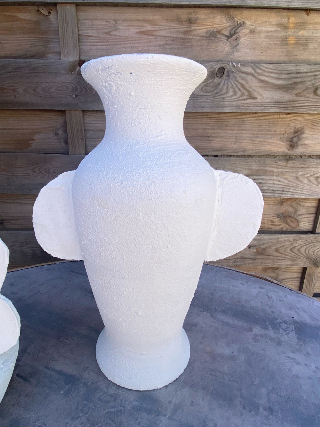 Pair of white vases