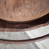 Curved wooden armchair Mundus vienna Austria, curved wooden chair, living room, bookcase, 20's