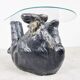 Sculptural black bear coffee table, 1970s