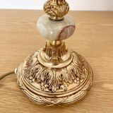 Vintage lamp in onyx and gilded brass - 1950s/60s