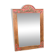 Painted Wood Mirror 20th Century Glass 79 x 54 cm