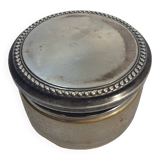 Crystal pot and silver metal lid