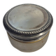Crystal pot and silver metal lid