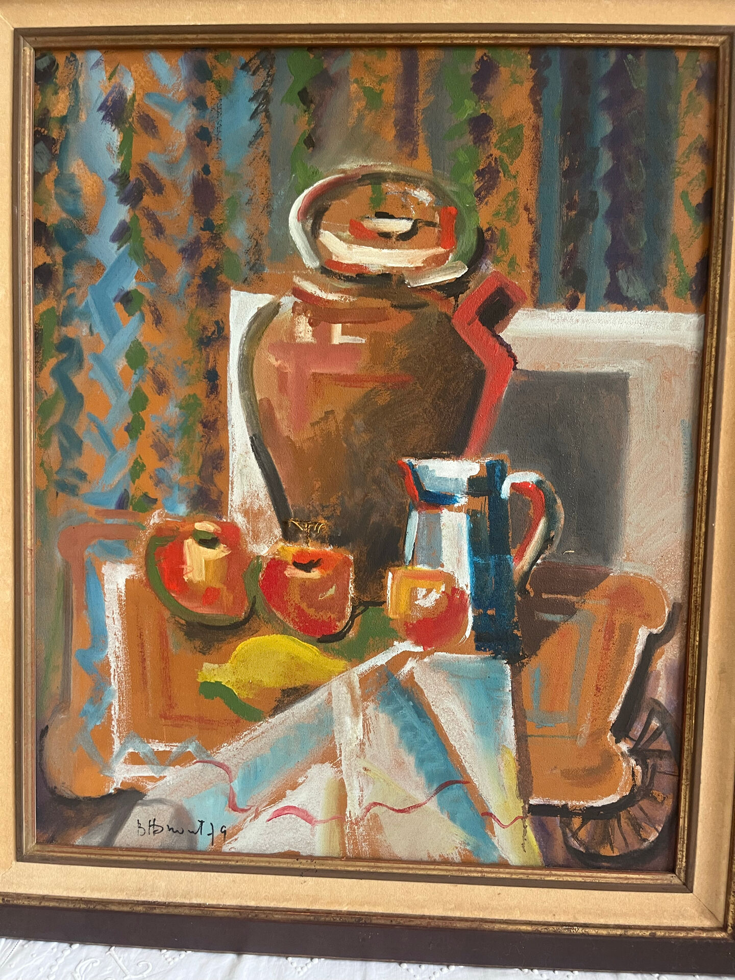 Large still life DLG by Matisse signed and dated 1979