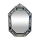 Louis XIV Regency mirror with parcloses engraved glass Italy