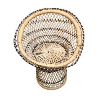 Wicker chair for doll