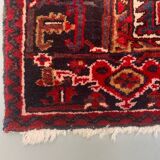 Antique Heriz Rug 335x235 cm Wool Oriental Hand Made Carpet Red, Brown, Blue
