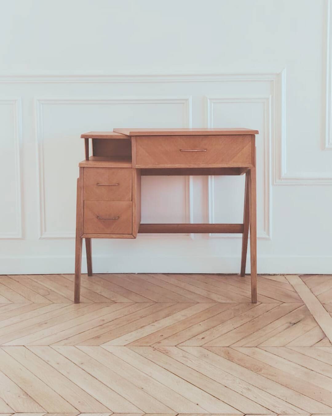 Vintage Scandinavian style desk, 1950s-60s.