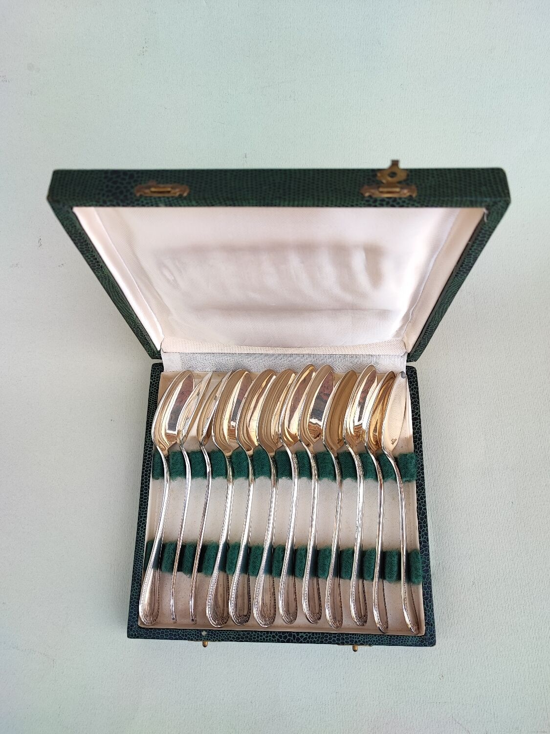 12 Christofle dessert spoons