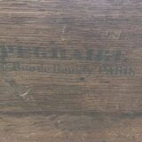 Table de bistrot en fonte de fer et plateau bois