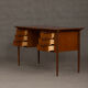 Danish teak desk with 6 drawers