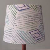 Vintage floor lamp with custom lampshade