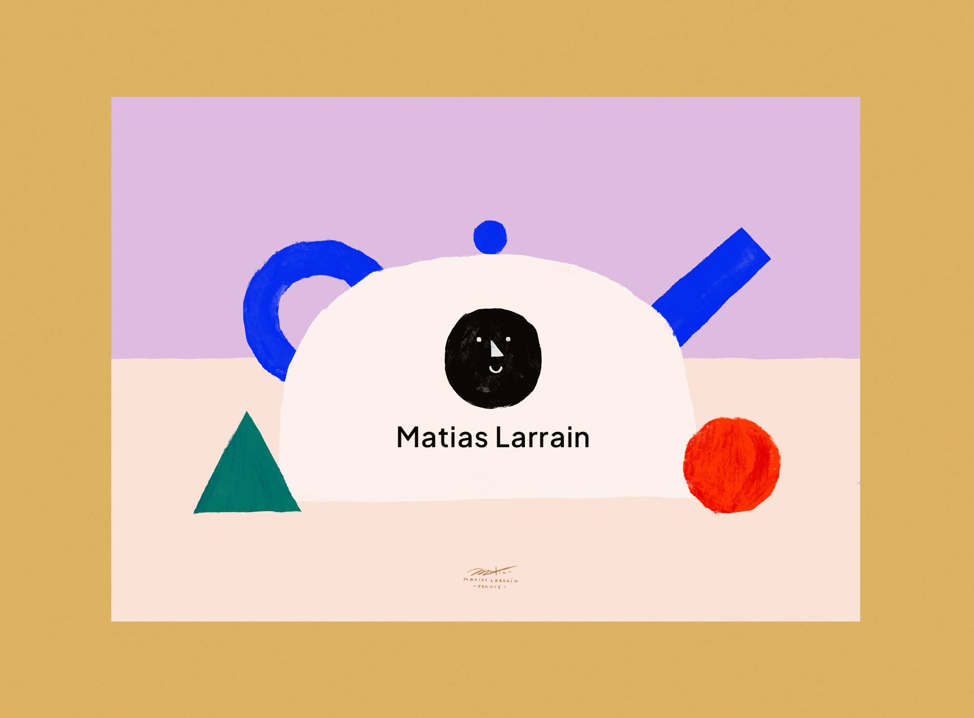 Wall poster with teapot - 70x50cm