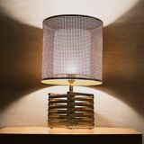 Rare Vintage Brass Lamp 'Spiga' Tronconi, 1960s