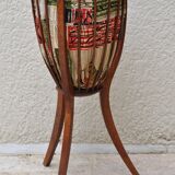 Vintage ball sewing basket