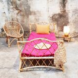 Vintage rattan bed