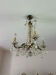 Vintage Louis XV style chandelier with pendants - 4 light arms
