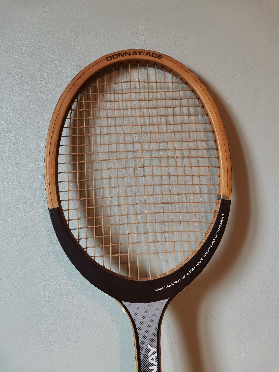 Tennis racket wood vintage donnay bjou borg made in belgium