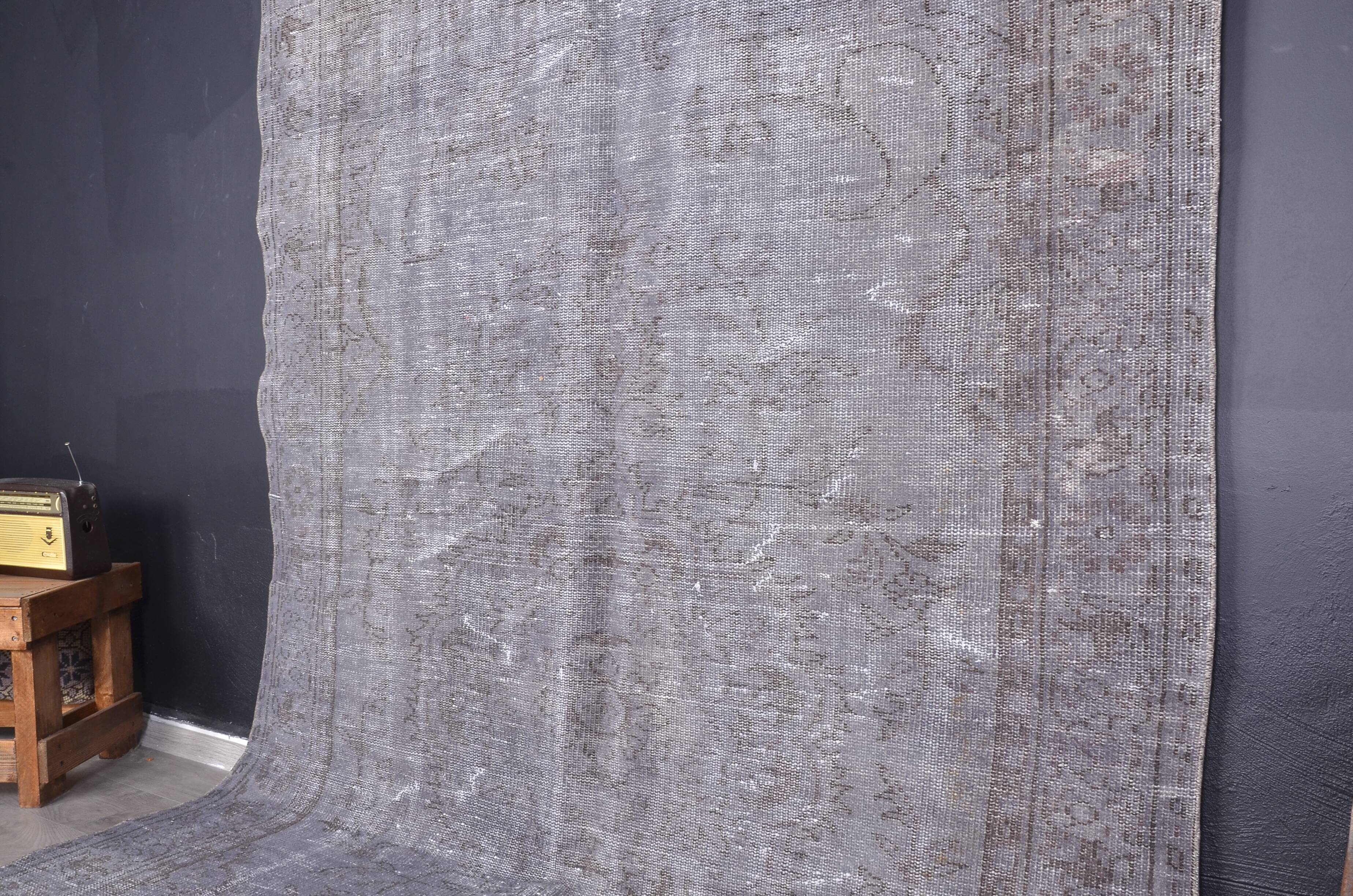 Grey Oushak  Floral Rug sku1918