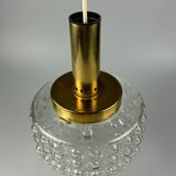 60s 70s VEB hanging lamp ceiling lamp bubble brass glass space age design