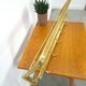 Gold wide wall coat rack with rope vintage
