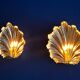 Paire d’appliques argentées, coquille Rococo, Angleterre 1879