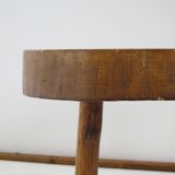 Tabouret bass table brutalist elm