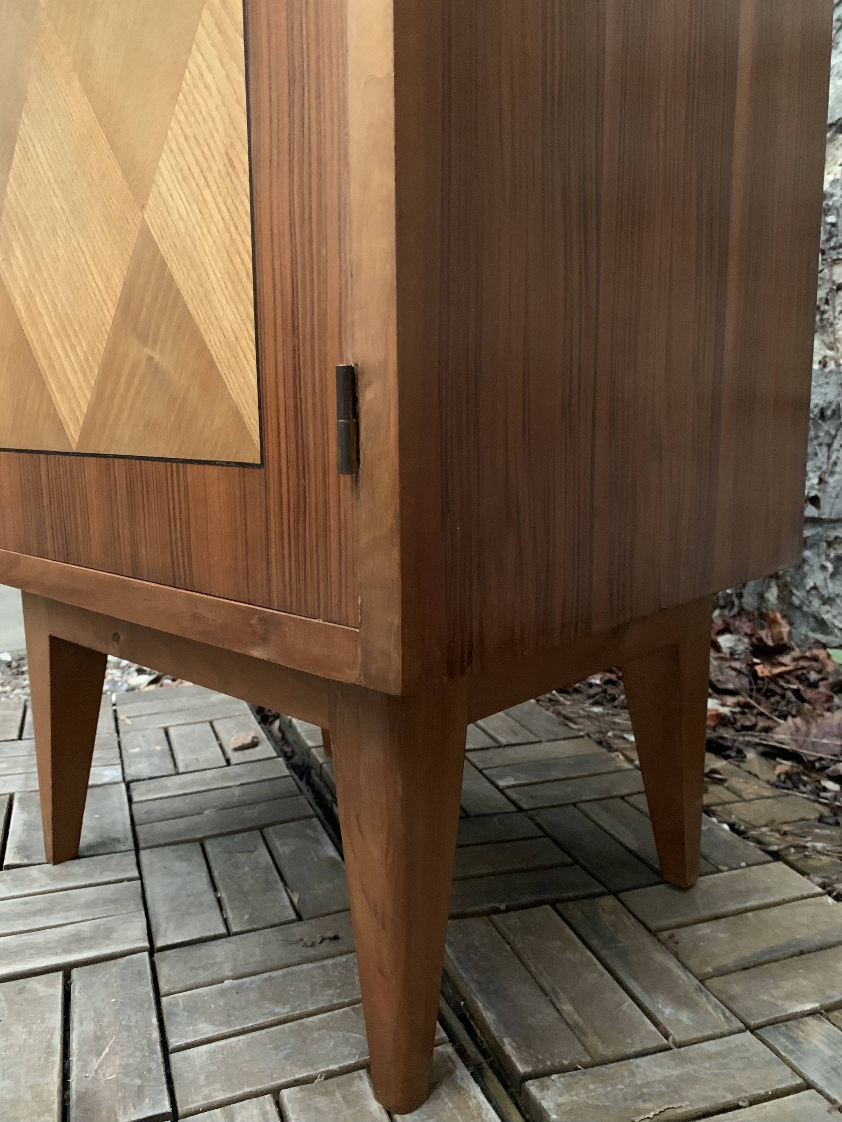 Vintage rosewood and elm sideboard 1950