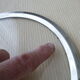 Glass and silver metal underside