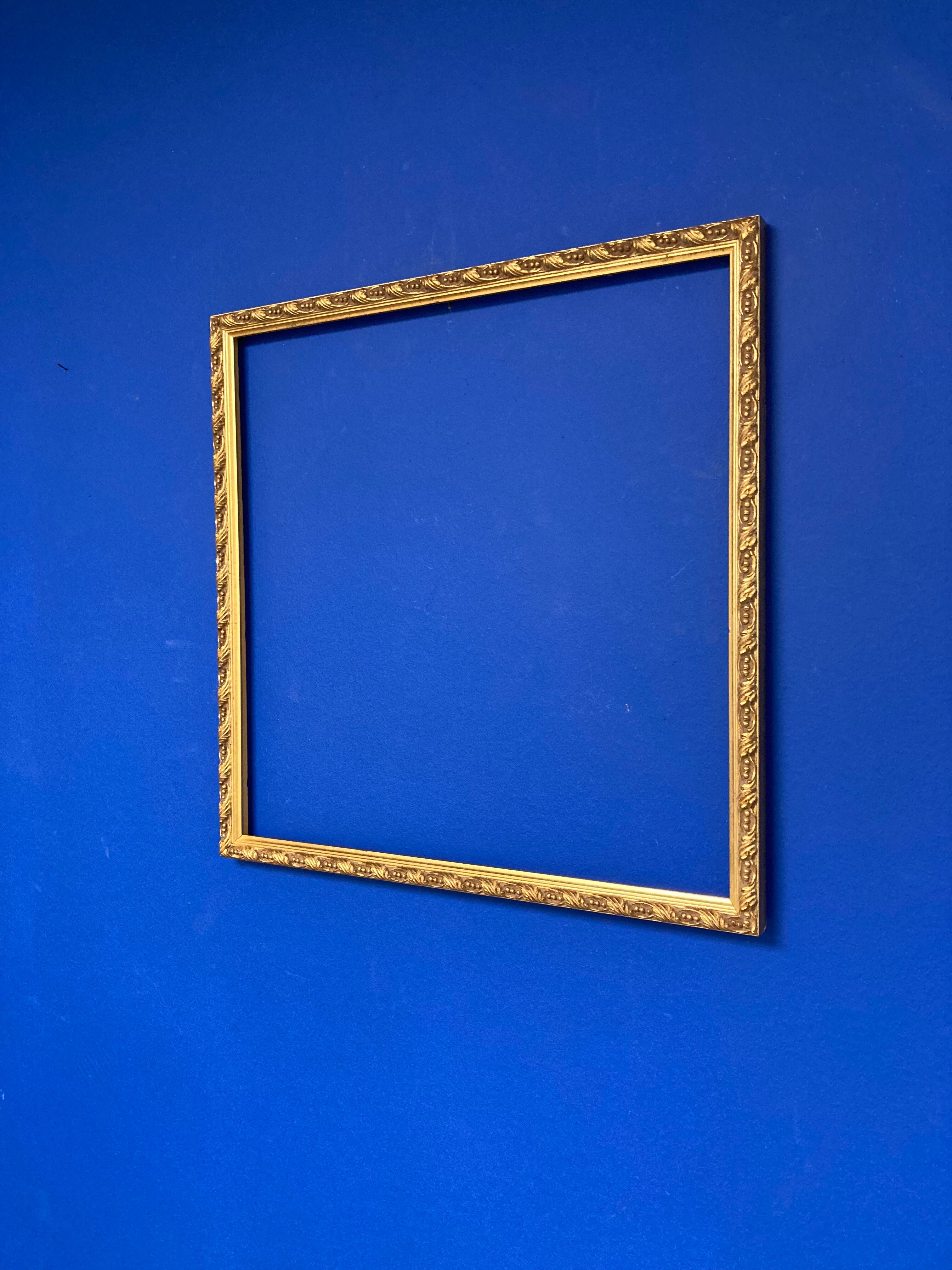 Golden vintage square frame