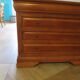 Cherry wood commode - solid wood - with a rounded edge - Louis Philippe - 4 drawers