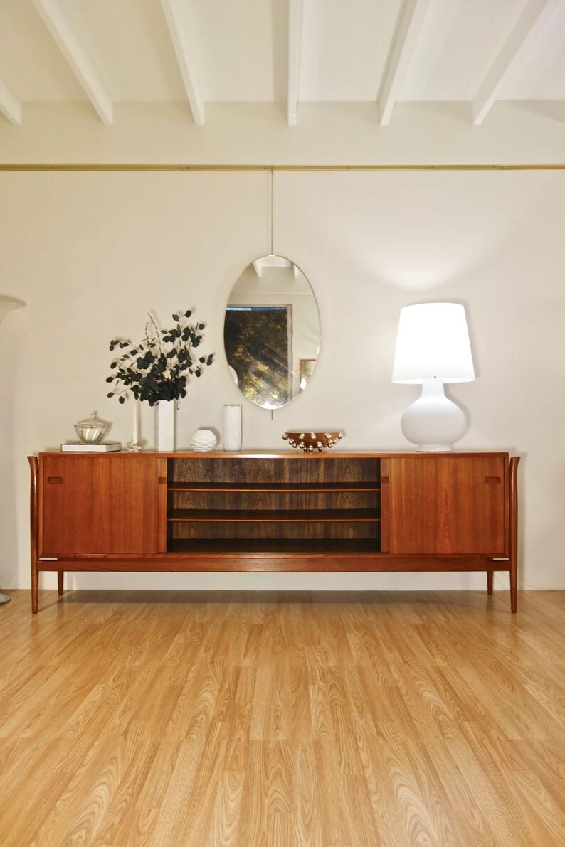 Scandinavian teak sideboard attributed to Finn Juhl, Denmark 1960s