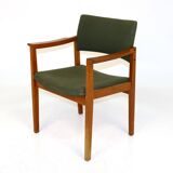 Scandinavian teak office armchair, Høng Stolefabrik, Denmark, 1960s