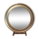 Silver round mirror 64cm